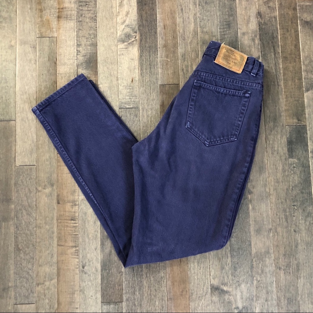 Vintage Calvin Klein indigo high waist jeans!!!